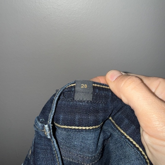 COH Womens 28 Dark Wash Ava Low Rise Straight Leg Stretch Full Length Jeans G2 - Picture 6 of 6